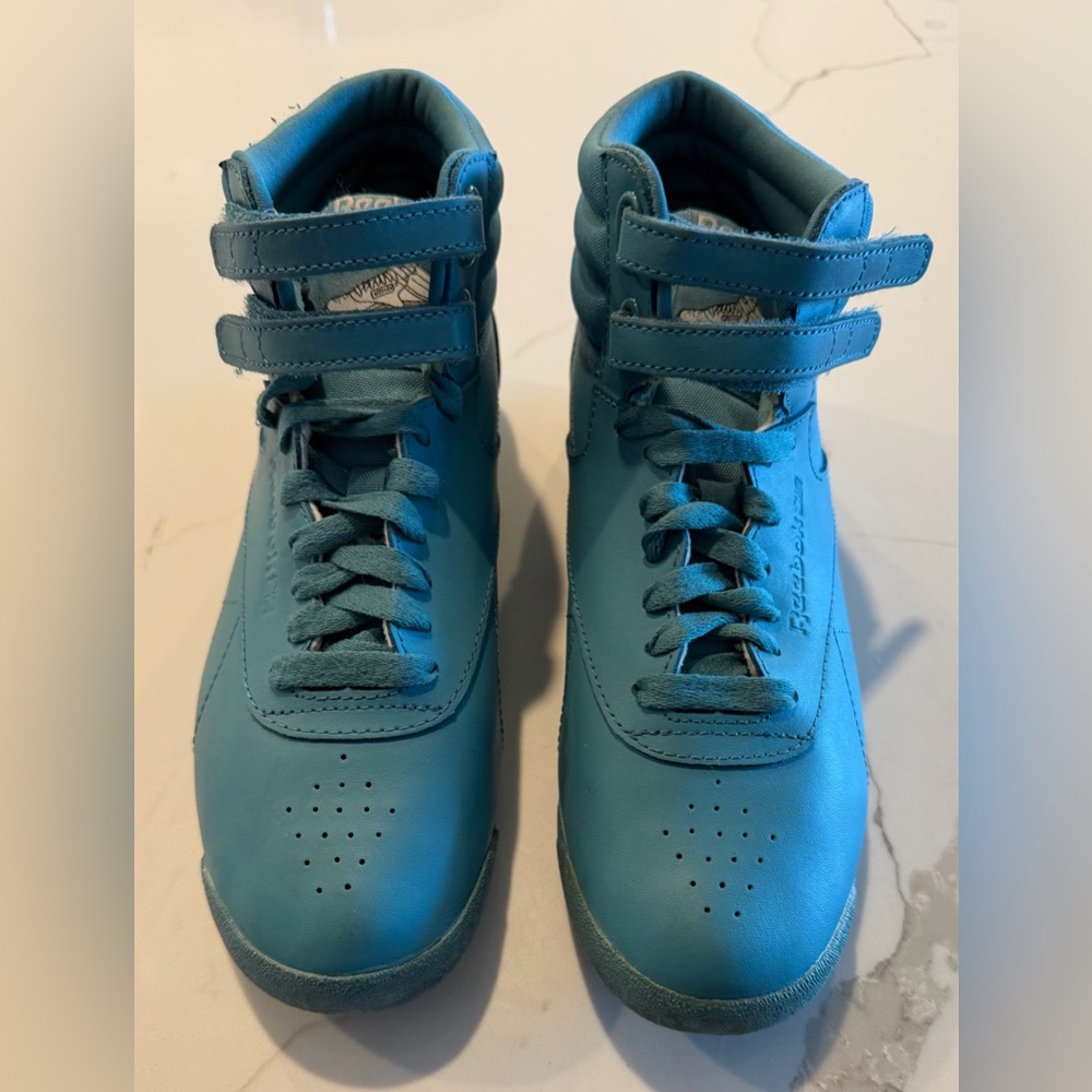 Blue Reebok Freestyle High Top‎ Women's Size 7